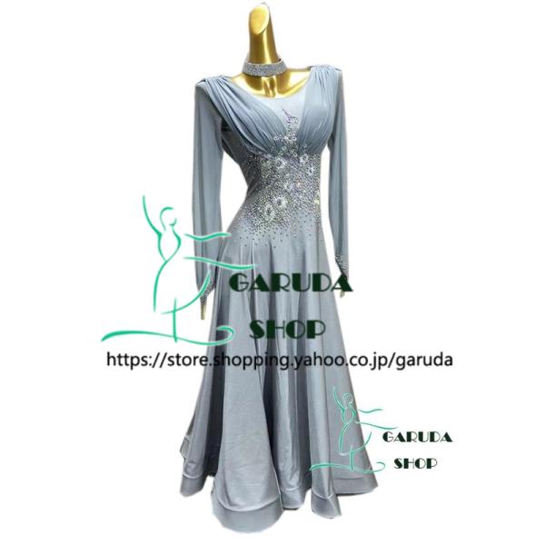 Garuda SHOP　レディース社交ダンス衣装　競技ドレス　新入荷新品　発表会用演出服パーティード...