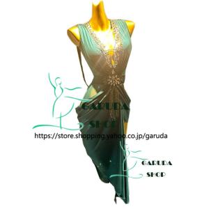 Garuda SHOP レディース社交ダンス衣装 競技ドレス ラテンドレス 高級
