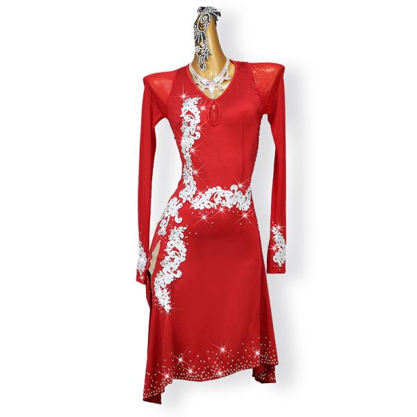 Garuda SHOP　レディース社交ダンス衣装　サイズ調整対応　ラテン練習競技レッスンウエア　お得...