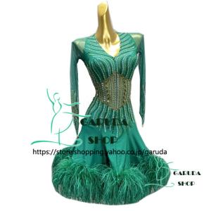 Garuda SHOP レディース社交ダンス衣装 競技ドレス ラテンドレス 高級