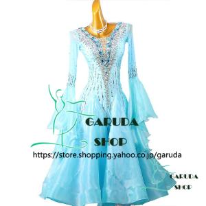 Garuda SHOP レディース社交ダンス衣装 競技ドレス ワルツドレス高級品