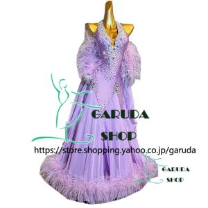 Garuda SHOP レディース社交ダンス衣装 競技ドレス ワルツドレス高級品