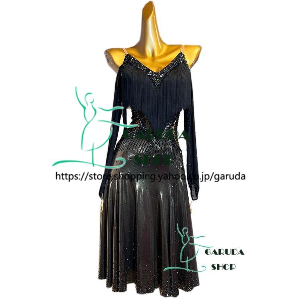 Garuda SHOP　レディース社交ダンス衣装　競技ドレス　ラテンドレス　高級品　発表会用演出服パ...