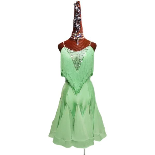 Garuda SHOP　レディース社交ダンス衣装　サイズ調整対応　ラテン練習競技試合レッスンウエア　...