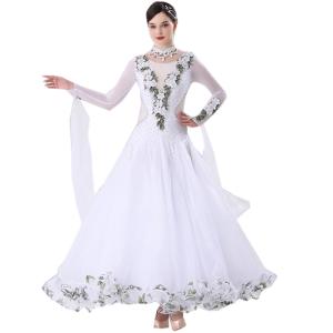 Garuda SHOP 社交ダンス衣装女性モダンドレス 発表会ワルツドレス