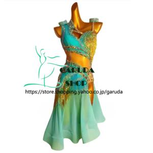 Garuda SHOP レディース社交ダンス衣装 競技ドレス ラテンドレス 高級