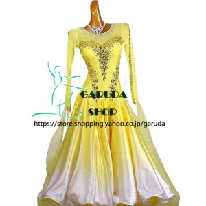 Garuda SHOP レディース社交ダンス衣装 競技ドレス モダンドレス高級
