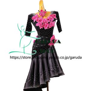 ラテンドレス 【パーティー  競技用】 楽天市場】【受注後生産】社交ダンスドレス ダンス衣装 発表会