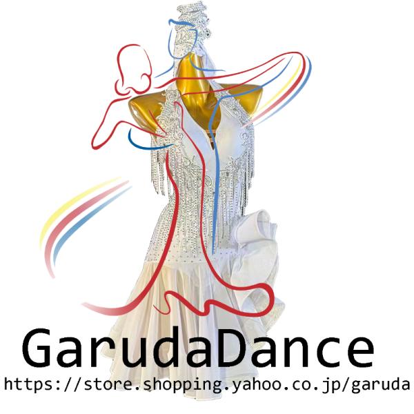 Garuda SHOP　レディース社交ダンス衣装　ダンスドレス　サイズオーダー対応　ラテン競技試合パ...