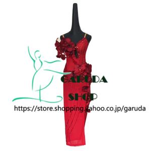 Garuda SHOP レディース社交ダンス衣装 競技ドレス ラテンドレス 高級