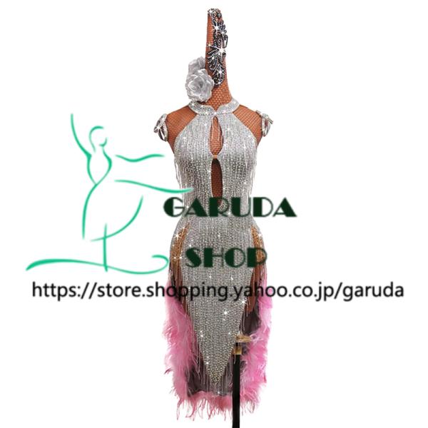 Garuda SHOP　レディース社交ダンス衣装　セミオーダードレス　ラテン競技ドレスレッスンウエア...