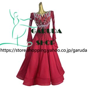 Garuda SHOP レディース社交ダンス衣装 競技ドレス モダンドレス高級