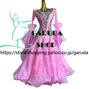 Garuda SHOP レディース社交ダンス衣装 競技ドレス ワルツドレス高級品