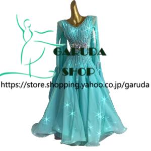 Garuda SHOP レディース社交ダンス衣装 競技ドレス モダンドレス
