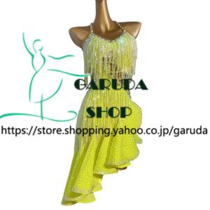 新品✨ラウレッタ 社交ダンスドレス ネオングリーン M 高級仕様 競技 デモ対応 新品✨ラウレッタ 社交ダンスドレス ネオングリーン M 高級仕様 競技