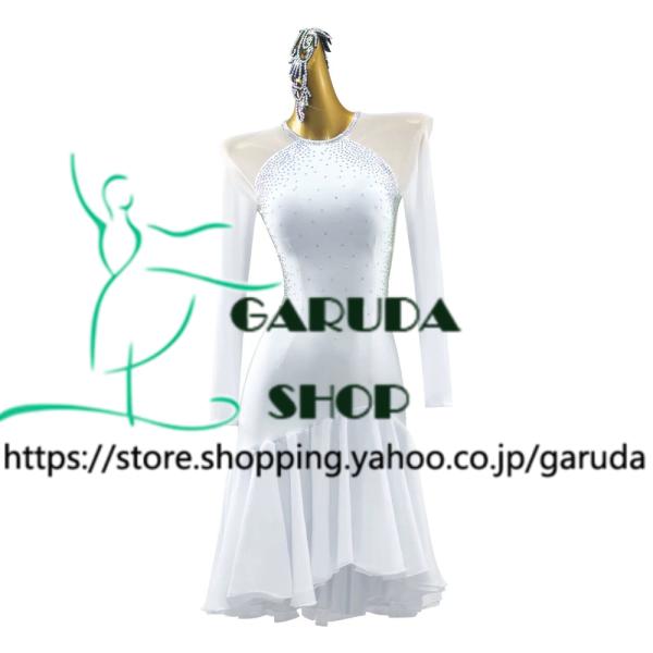 Garuda SHOP　レディース社交ダンス練習着　サイズ調整対応　ラテン練習ドレス競技試合レッスン...