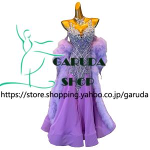 Garuda SHOP レディース社交ダンス衣装 競技ドレス モダンドレス高級