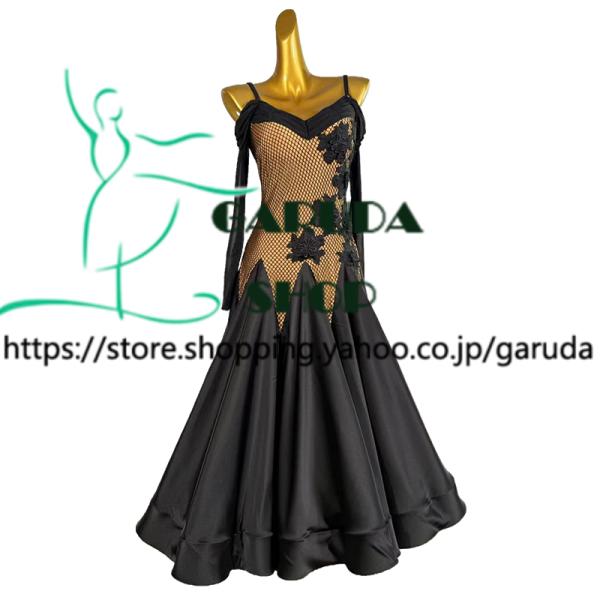 Garuda SHOP　レディース社交ダンス衣装　モダンドレス　パーティードレス　ダンス練習ドレス　...