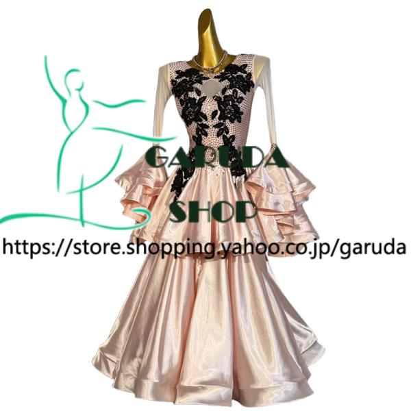 Garuda SHOP　レディース社交ダンス衣装　競技ドレス　モダンドレス高級ドレス　発表会用演出服...