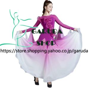 Garuda SHOP 社交ダンス衣装 レディースダンスレッスン練習ドレス