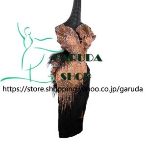 Garuda SHOP　社交ダンス高級衣装　セミオーダードレス　ラテン競技高級ドレス パーティードレス　社交ダンス衣装ラテン　 社交ダンス衣装ルンバ 　品番9200