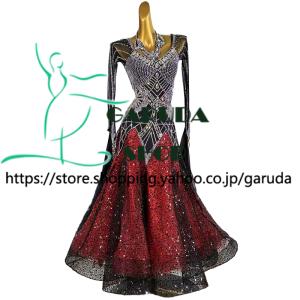 Garuda SHOP レディース社交ダンス衣装 競技ドレス モダンドレス高級