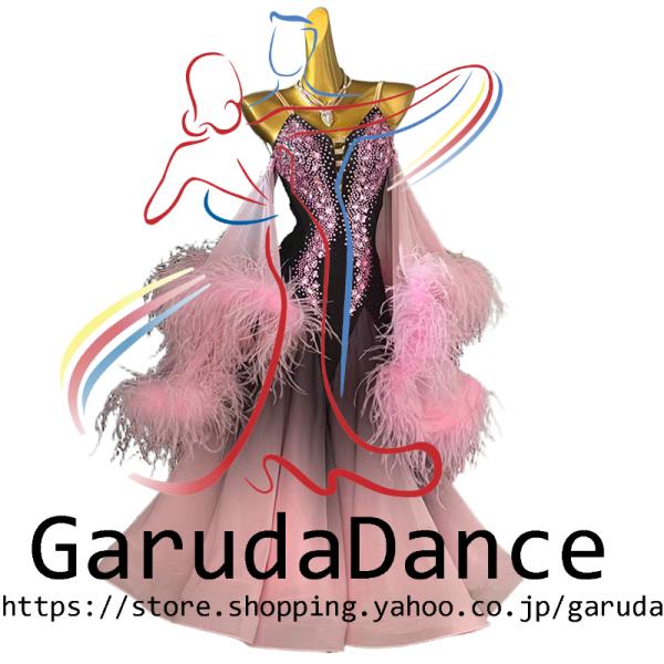 Garuda SHOP　レディース社交ダンス衣装　競技ドレス　モダンドレス高級ドレス　発表会用演出服...