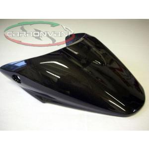 モンスター1100/796/696用：シートカウル レッド： カーボン製