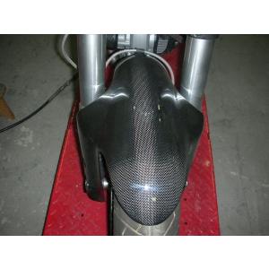 モンスター1100/796/696用：シートカウル レッド： カーボン製