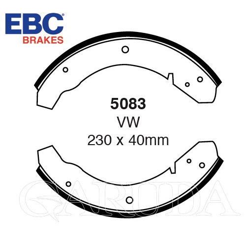ポルシェ924　/VWビートル　等用　リア・ブレーキシュー：EBC・ブレーキシュー【5083】アウト...