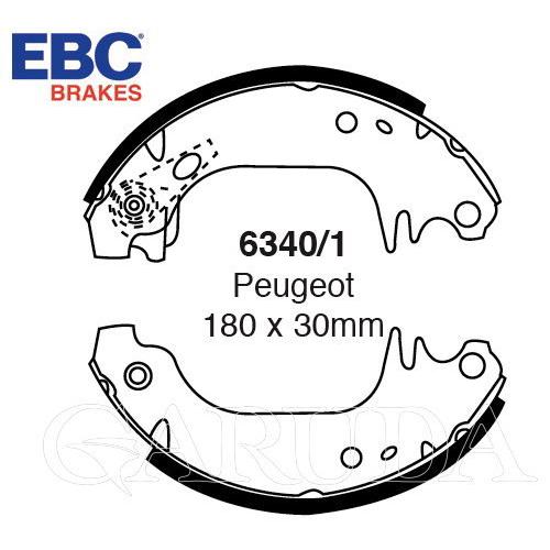 シトロエン AX 等用　リア・ブレーキシュー(BENDIX)：EBC・ブレーキシュー【6340/1】...