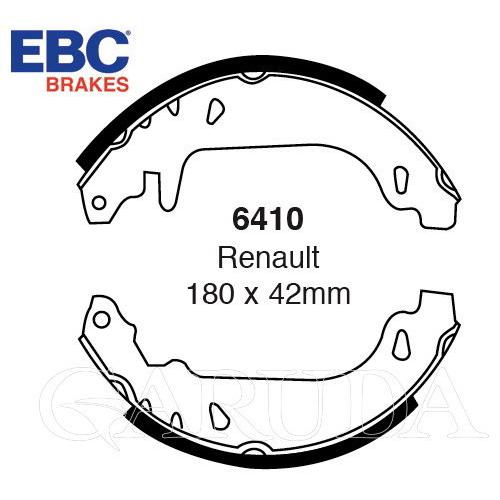 ルノー　ルーテシア(CLIO)　等用　リア・ブレーキシュー(BENDIX)：EBC・ブレーキシュー【...