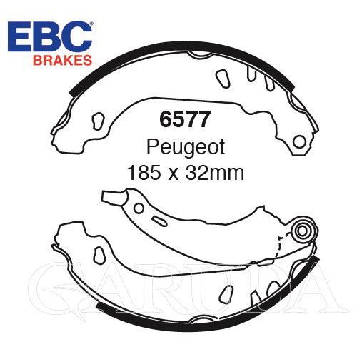 プジョー206用　リア用ブレーキシュー(BENDIX)：EBC・ブレーキシュー【6577】アウトレッ...