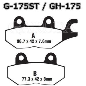 トライアンフ：タイガー885<フロント>右等用 || GOODRIDGE ブレーキ・パッド G175ST｜garudaonlinestore