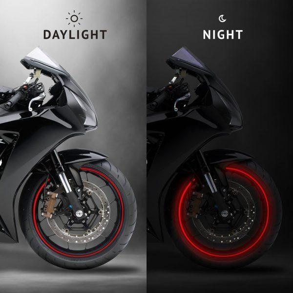 【アウトレット・現品在庫限り】4R製 ホイールストライプ　リフレクティブタイプ(反射タイプ) 幅7m...