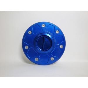 □在庫限り特価□TWMタンクキャップ/KAWASAKI 7H用/ブルー/ロックtype