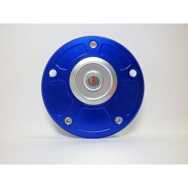 ■在庫限り特価■TWMタンクキャップ/KAWASAKI 5H用/ブルー・シルバー/ロックtype