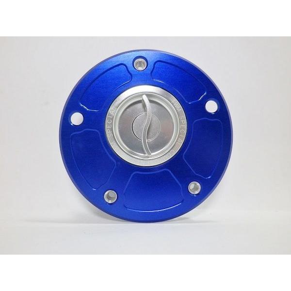 TKP02BA TWMタンクキャップ【ブルー/シルバ】KAWASAKI 5H用 クイックTYPE