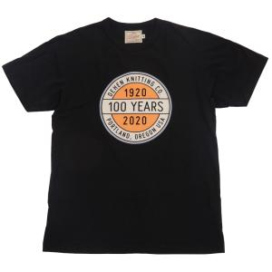 Dehen 1920(デーヘン) 創業100周年 限定 アメリカ製 ロゴ プリント Tシャツ ブラック アメリカ製 100 Year Anniversary Seal Tee Black｜garyu
