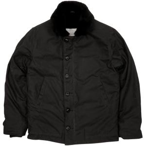 Dehen 1920(デーヘン) N-1 デッキ ジャケット ブラック メンズ Black アメリカ製 Deck Jacket｜garyu