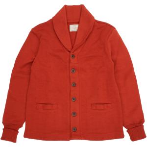 Dehen 1920(デーヘン) ショール セーター コート カーディガン レッド メンズ アメリカ製 Shawl Sweater Coat Forster Red｜garyu