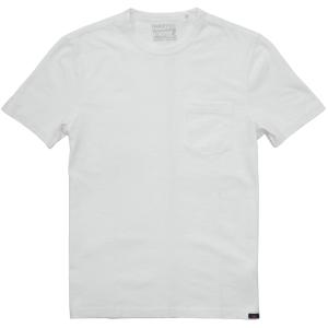 FAHERTY BRAND (ファリティ ブランド) Sunwashed オーガニックコットン ポケット Tシャツ ガーメントダイ ホワイト メンズ｜garyu