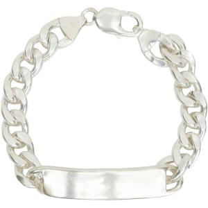 LHN Jewelry(エルエイチエヌ ジュエリー) ハンドメイド ID ブレスレット プレーン シルバー製 Plain ID Bracelet Silver｜garyu