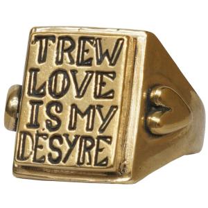 LHN Jewelry(エルエイチエヌ ジュエリー) アメリカ製 ハンドメイド トゥルー ラヴ ポージー リング True Love Posy Ring メンズ ユニセックス 真鍮 Brass｜garyu