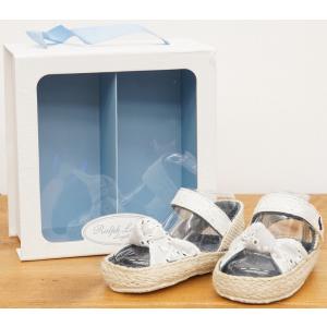 (ラルフローレン) Ralph Lauren リボン サンダル ホワイト ベビー Baby Sandals White｜garyu