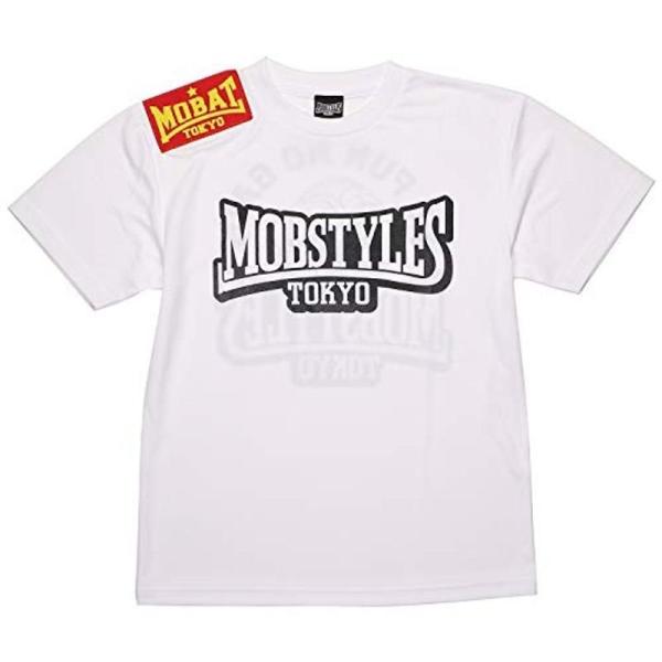 mobstyles モブスタイル ドライメッシュ Tシャツ 半袖 MOB DRY TEE ホワイト