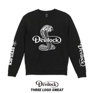 DEVILOCK デビロック クルーネック スウェット THREE LOGO SWEAT｜裏原ファッション｜garyujp