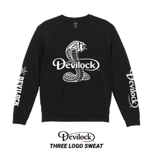 DEVILOCK デビロック クルーネック スウェット THREE LOGO SWEAT｜裏原ファッ...