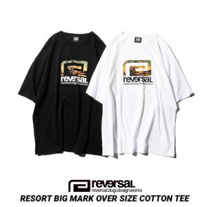 reversal/リバーサル ドライメッシュ 半袖 Tシャツ オーバーサイズ RESORT BIG MARK OVER SIZE COTTON TEE（2カラー）｜garyujp