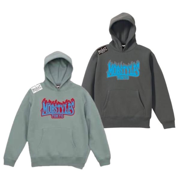 mobstyles モブスタイル プルオーバーパーカー FLAME LOGO PULL PARKA｜...